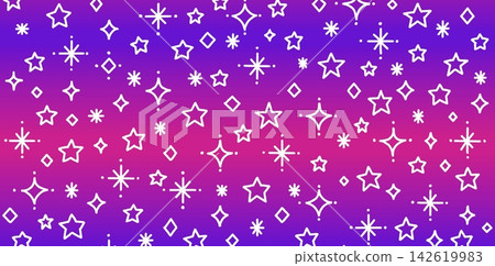 An illustration featuring sparkling stars scattered across a blue and purple gradient background. An illustration featuring sparkling stars scattered across a blue and purple gradient background. 142619983