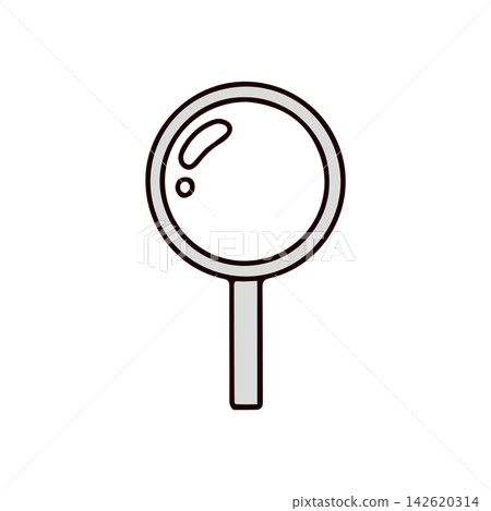 一個簡單的放大鏡的插圖 一個簡單的放大鏡的插圖 142620314