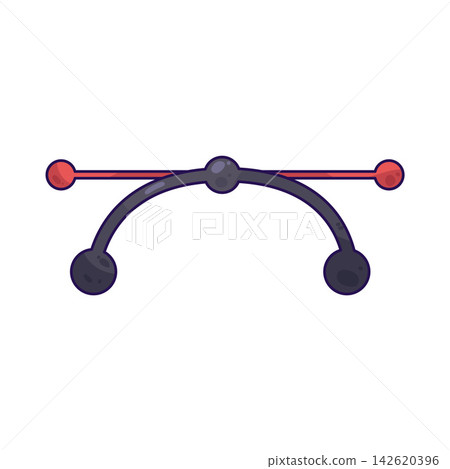 Illustration of Bezier Curve 142620396