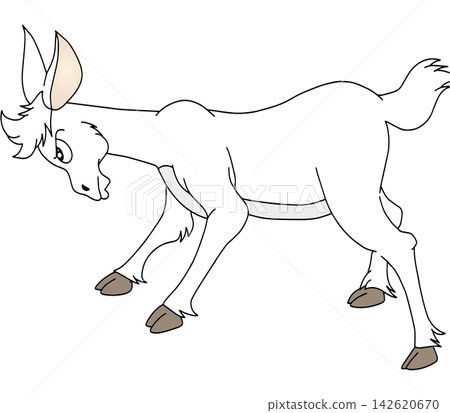 Hand-drawn animal illustration ☆ Goat Hand-drawn animal illustration ☆ Goat 142620670