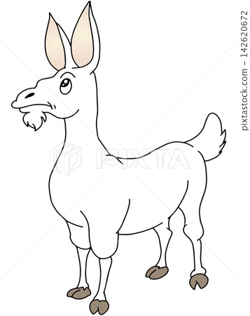 手繪動物插畫☆山羊 手繪動物插畫☆山羊 142620672
