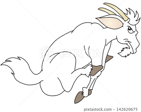 Hand-drawn animal illustration ☆ Goat 142620675