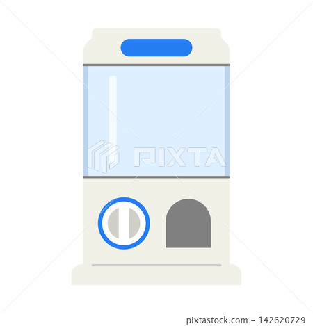 An illustration of an empty capsule toy vending machine (white, square casing). An illustration of an empty capsule toy vending machine (white, square casing). 142620729