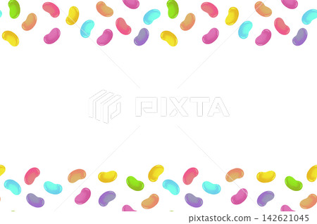 Colorful jelly bean frame 142621045