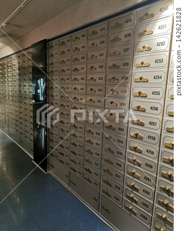 old safe deposit boxes in the bank old safe deposit boxes in the bank 142621828