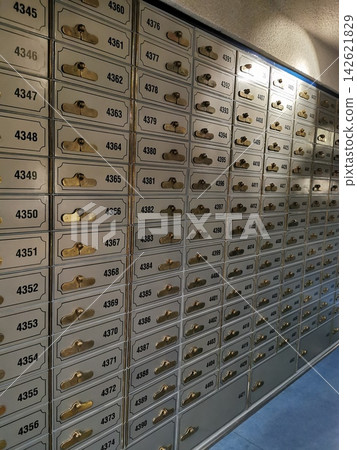 old safe deposit boxes in the bank old safe deposit boxes in the bank 142621829