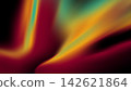 Abstract flat liquid style Vintage soft blur defocused noise grainy freeform gradient background with blue orange pastel mid century modern colors airbrush copy space 142621864