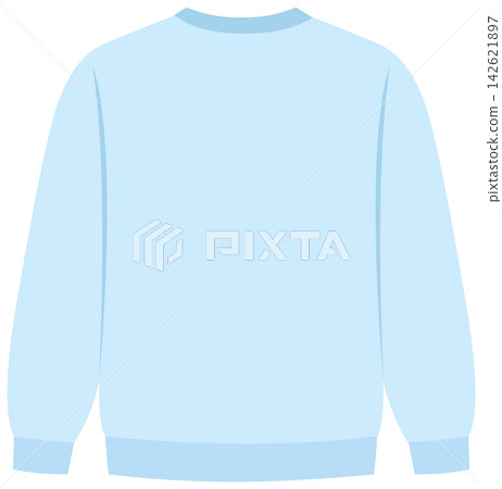 Light Blue Long Sleeve Crewneck Sweatshirt Vector Illustration Mockup Light Blue Long Sleeve Crewneck Sweatshirt Vector Illustration Mockup 142621897