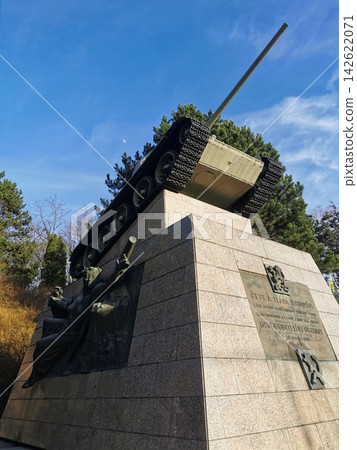 Russian panzer as monument in Ostrava Russian panzer as monument in Ostrava 142622071