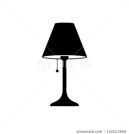 table lamp isolated on white background table lamp isolated on white background 142622949