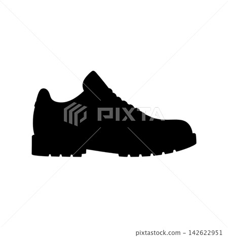 black sneakers isolated on white background 142622951