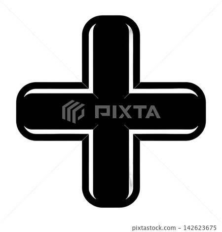 flat in black and white mobile application medical flat in black and white mobile application medical 142623675