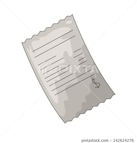 Illustration of Paper Receipt 142624276
