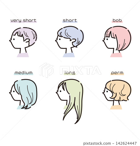 女士髮型對比圖集（含文字和顏色） 142624447