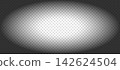 Vignette overlay with black gradient background and smooth shadow effect. 142624504
