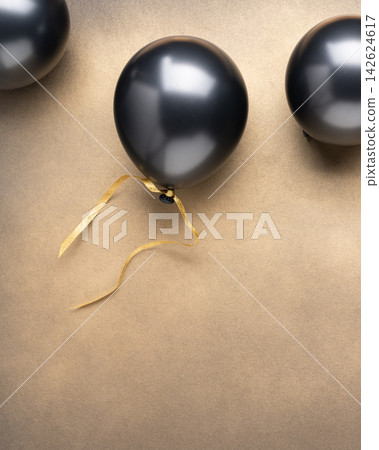 Black Balloon Gold Black Friday Background Black Balloon Gold Black Friday Background 142624617