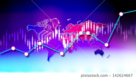 Financial Stock market chart with abstract background Financial Stock market chart with abstract background 142624667