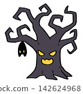 Illustration of a spooky tree for Halloween 142624968