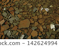Abstract Texture of Broken Ceramic Tiles and Shards 142624994