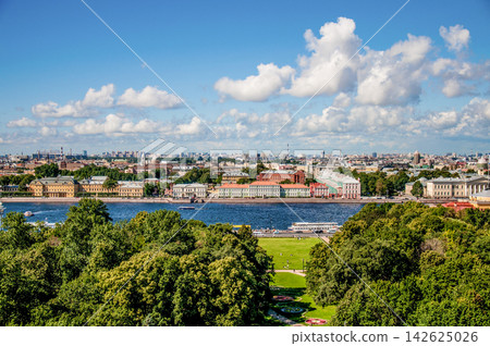Saint Petersburg, View panorama old part city summer day Saint Petersburg, View panorama old part city summer day 142625026