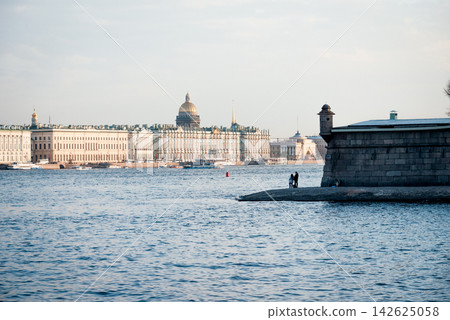 Saint Petersburg, Russia, View panorama old part city spring day Saint Petersburg, Russia, View panorama old part city spring day 142625058