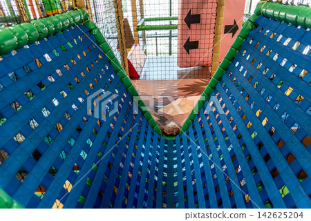 Playroom for preschool children, sports play complex for girl and boy interior Playroom for preschool children, sports play complex for girl and boy interior 142625204