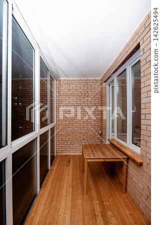 Simple Stylish Covered Balcony Residential House, Hotel Apartment Loggia Design 142625494