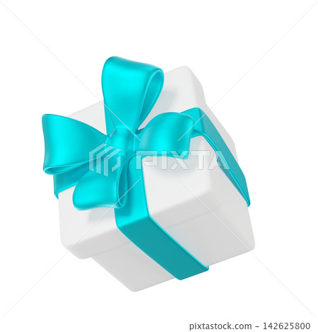 3d White gift box with a bright blue ribbon and Open Lid isolated on background. Festive packaging ideal for gifts, celebrations, Birthday, Christmas. 3d render 3d White gift box with a bright blue ribbon and Open Lid isolated on background. Festive packaging ideal for gifts, celebrations, Birthday, Christmas. 3d render 142625800