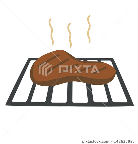 Grilling Pot On Stove With Pie Flat Vector Grilling Pot On Stove With Pie Flat Vector 142625983