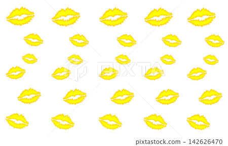 Flame Lips Pattern (Yellow) 142626470