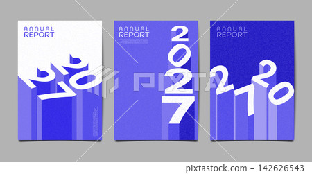 Modern 2027, 2028, 2029 Annual Report Cover Collection , layout design Modern 2027, 2028, 2029 Annual Report Cover Collection , layout design 142626543