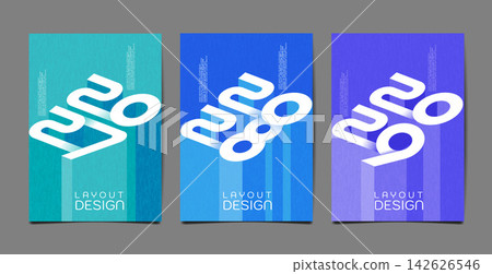 layout design , Abstract 2027 ,2028, 2029 Number Typography Design layout design , Abstract 2027 ,2028, 2029 Number Typography Design 142626546