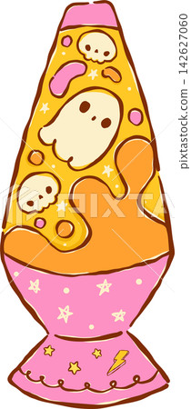 Cute Halloween Y2K Kawaii Spooky Ghost Lava Lamp Hand Drawn Cute Halloween Y2K Kawaii Spooky Ghost Lava Lamp Hand Drawn 142627060