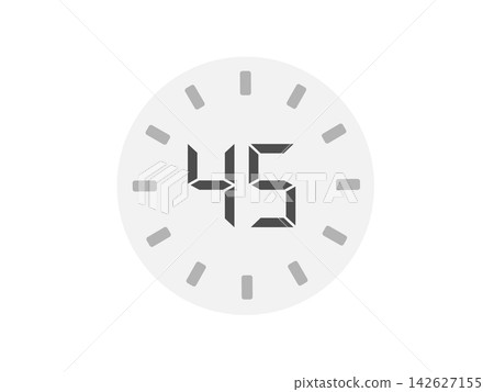 45-minute timer, time, illustration 45-minute timer, time, illustration 142627155
