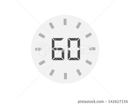 60分鐘計時器、時間、圖示 60分鐘計時器、時間、圖示 142627156