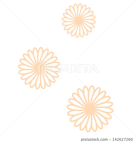 A round flower with many pale orange petals. A round flower with many pale orange petals. 142627260