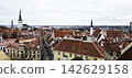 View of orange roofs from Kohtuutza viewpoint in Tallinn, Estonia. 142629158