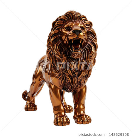 lion isolated on white background lion isolated on white background 142629508