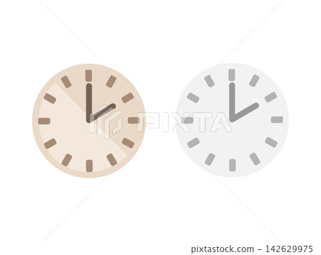 2 o'clock, 14 o'clock, clock, time, illustration set 2 o'clock, 14 o'clock, clock, time, illustration set 142629975