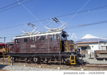 A locomotive on display at Gakunan Fujioka Station A locomotive on display at Gakunan Fujioka Station 142630049