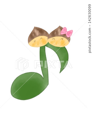 Chestnut Lover Riding on a Musical Note 142630099