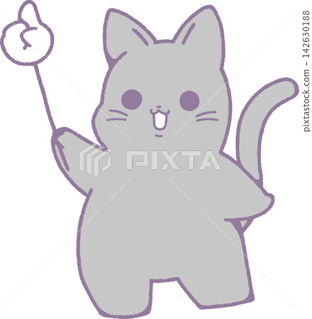 A cute black cat guide illustration holding a pointer and giving explanations. A cute black cat guide illustration holding a pointer and giving explanations. 142630188