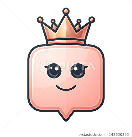 a set of gold crown, a face a set of gold crown, a face 142630203