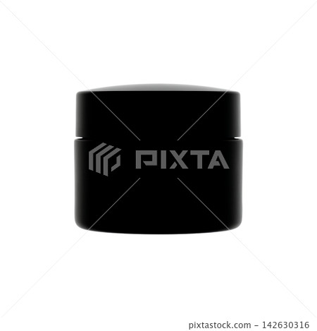 black cosmetic bottle isolated on white black cosmetic bottle isolated on white 142630316
