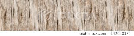 Natural light brown weathered wood panel with rough cracks and detailed vertical grain lines Natural light brown weathered wood panel with rough cracks and detailed vertical grain lines 142630371