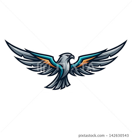 vector illustration of an eagle vector illustration of an eagle 142630543