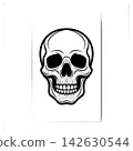 skull with skeleton 142630544