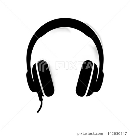 headphones icon in simple style headphones icon in simple style 142630547
