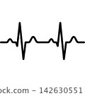 medical check of pulse icon, simple style 142630551