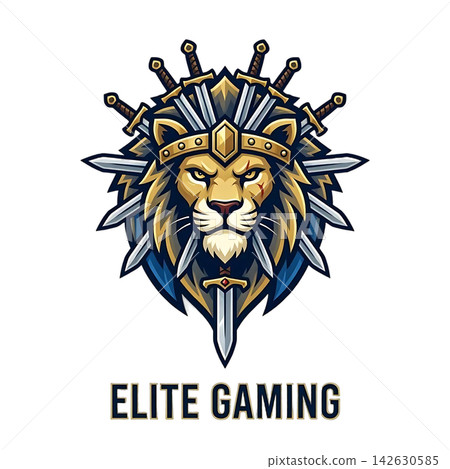 vector poster with a lion vector poster with a lion 142630585